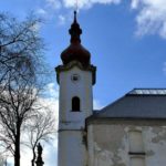 Kirche der Himmelfahrt der Jungfrau Maria Petrovice Gegenlicht Kirche Petrovice