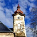 Kirche der Himmelfahrt der Jungfrau Maria Petrovice Schüner Turm Kirche Petrovice