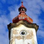 Kirche der Himmelfahrt der Jungfrau Maria Petrovice Turm Kirche Petrovice