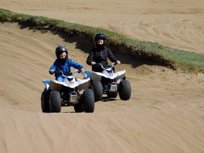 Mini Quads im Gelände Mini Quads im Gelände