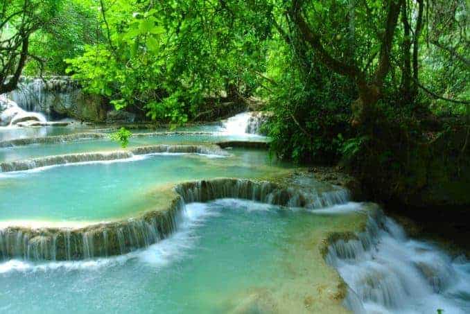 Wasserfall in Laos Luang Prabang