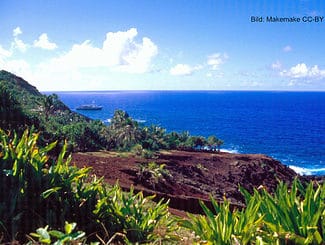 Insel Pitcairn - Liegeplatz der Bounty