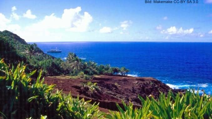 Insel Pitcairn - Liegeplatz der Bounty Insel Pitcairn - Liegeplatz der Bounty
