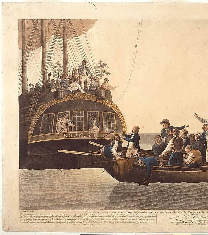 Kapitän Bligh ausgesetzt