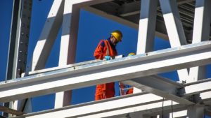 Baustelle und das Telefon