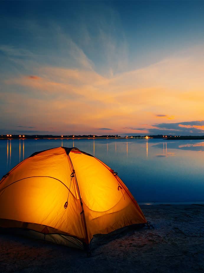 Camping in Schweden am Wasser 