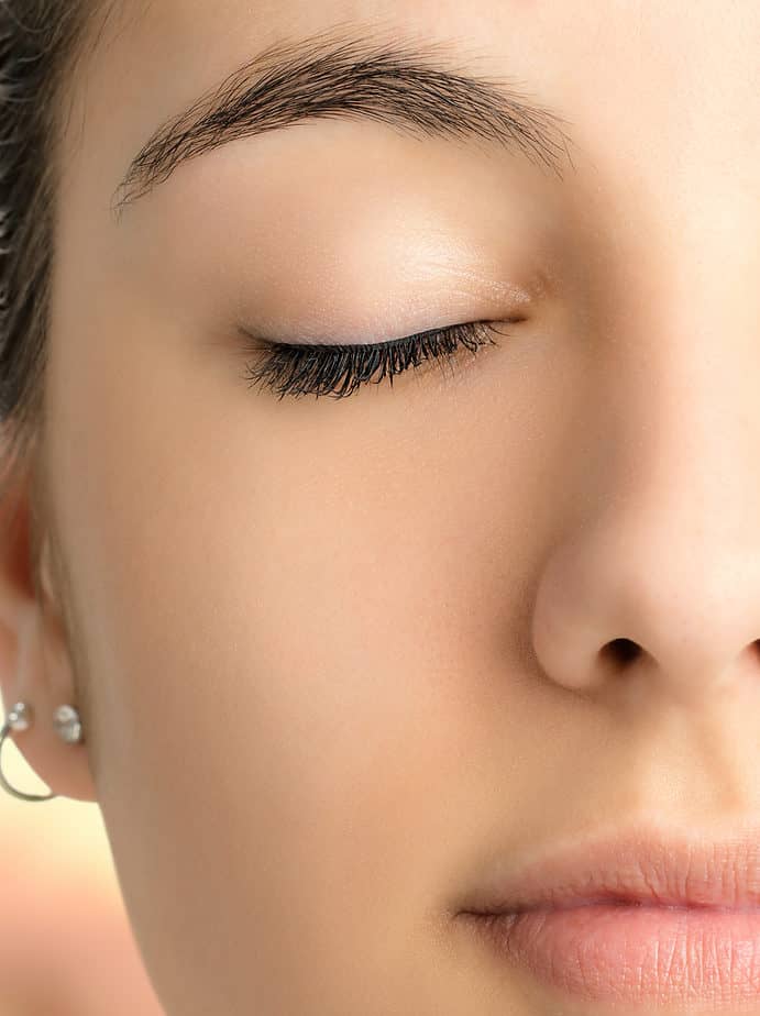 Geschlossene Augen Tip für die Augengesundheit