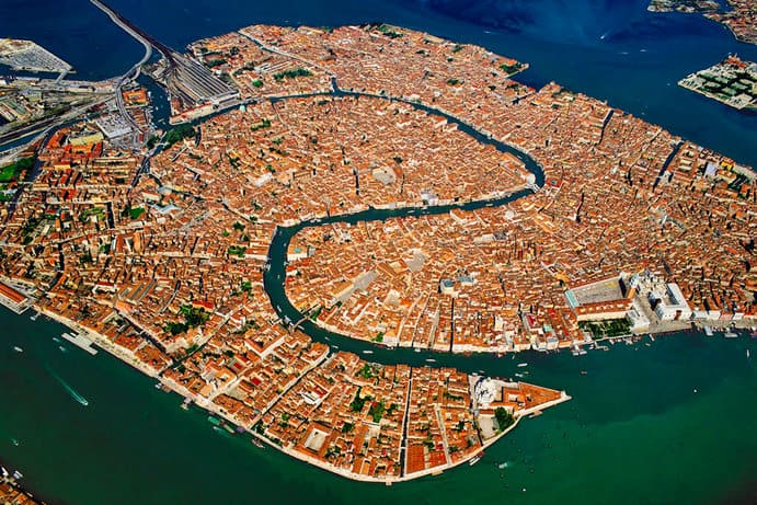 Luftbild von Venedig 
