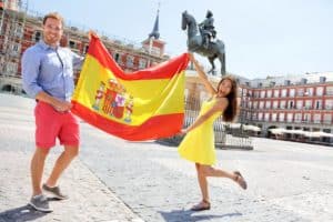 Junges Paar in Spanien