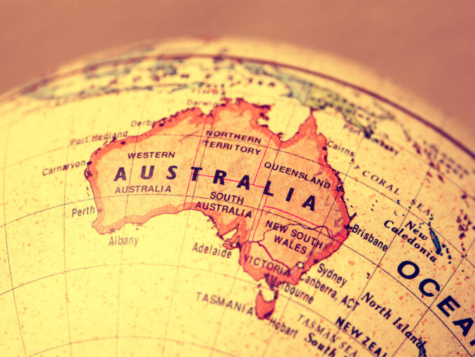 Australien Globus