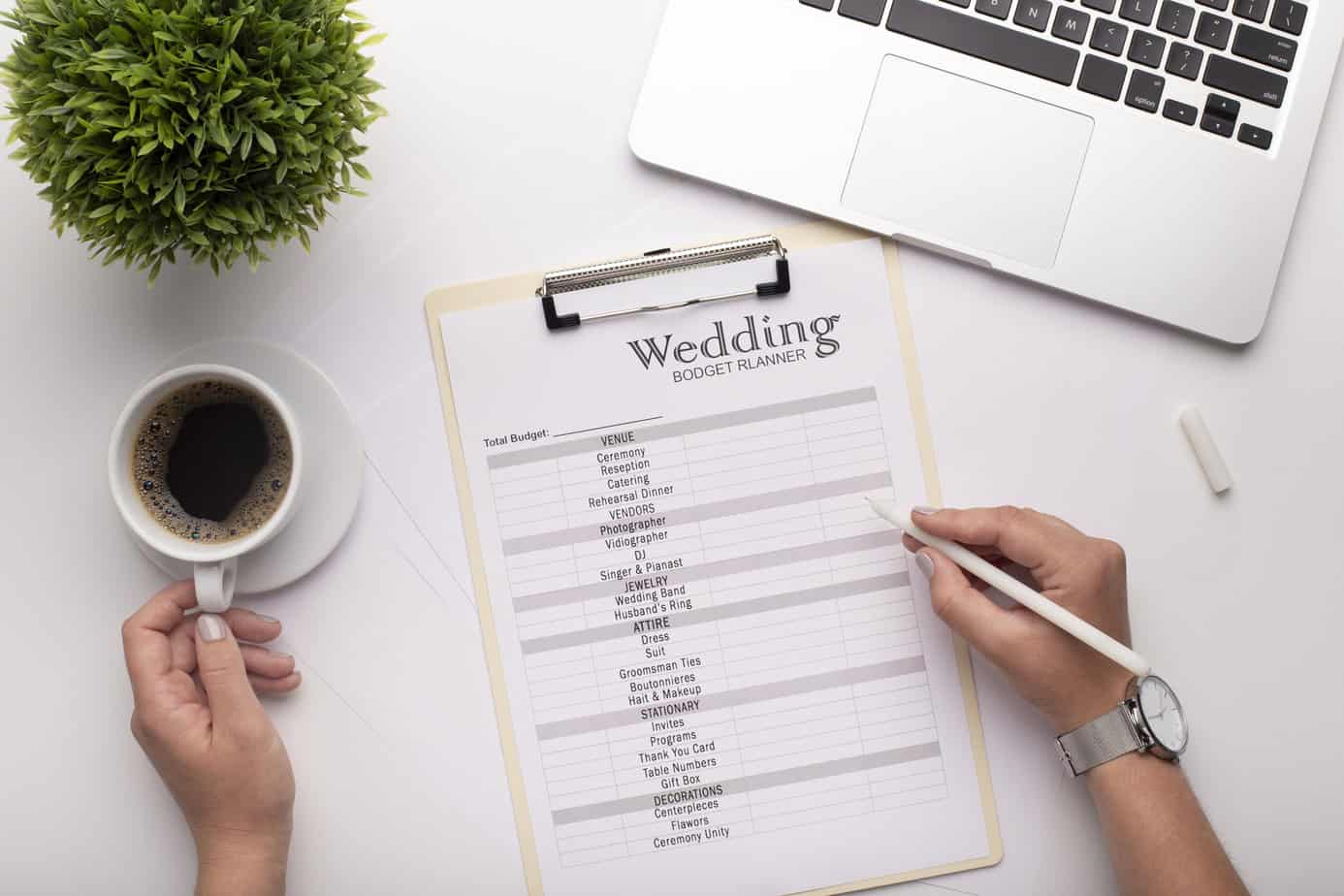 Hochzeitsplaner Budgetliste 
