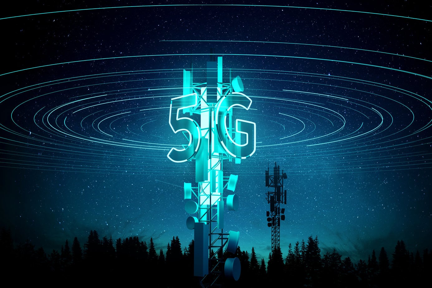 5G-Technologie Sendemast 