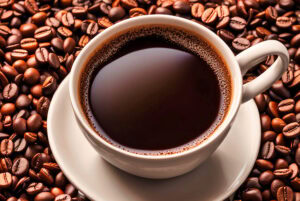 Kaffeetasse mit schwarzen Kaffee