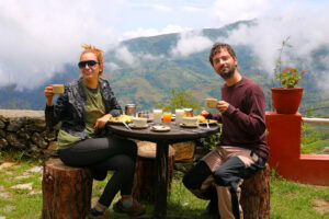 Frühstück in Nepal