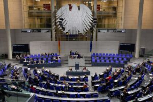 Deutscher Bundestag; Blick in den Plenarsaal