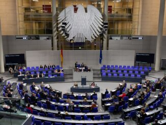 Deutscher Bundestag; Blick in den Plenarsaal
