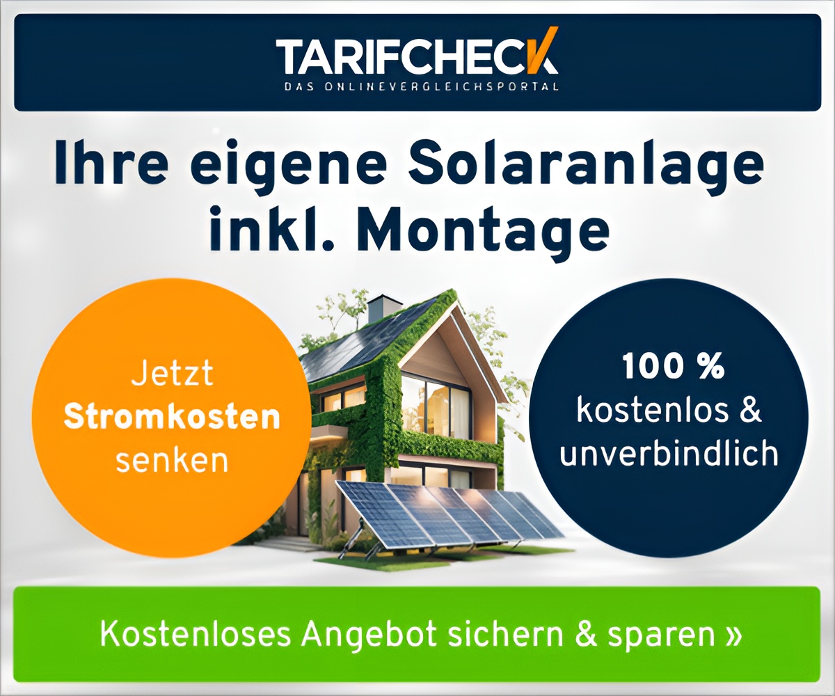 Tarifcheck Solaranlage Banner