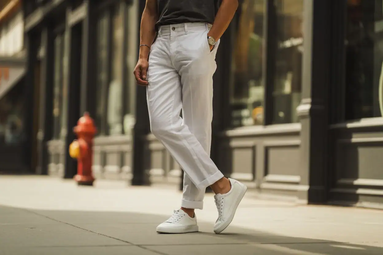 Weiße Herren-Sneaker