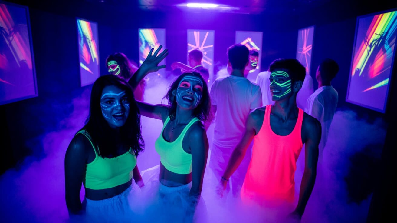 7 kreative Lichtideen für deine nächste Feier Party Schwarzlicht