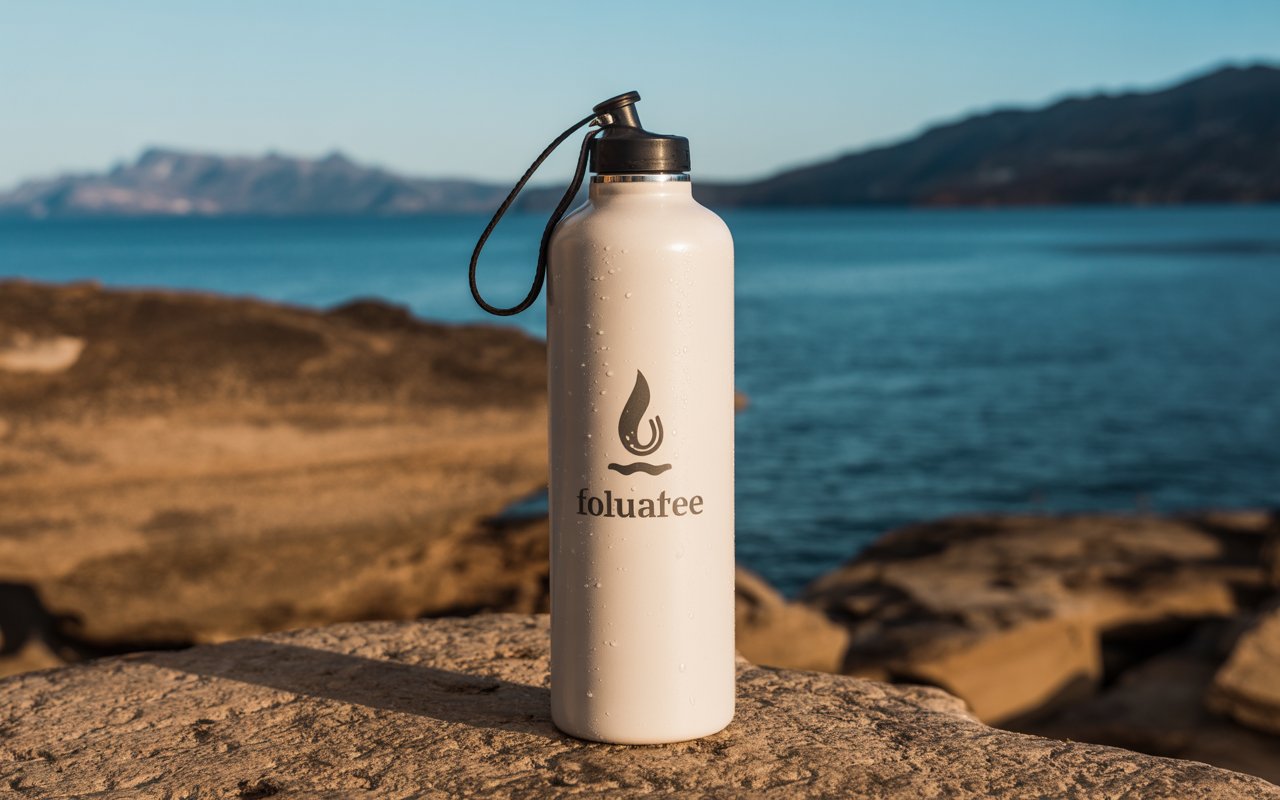 Wasserflasche mit Logo